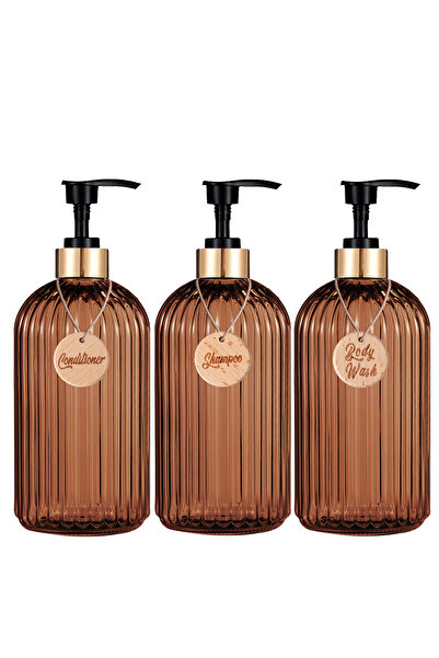 Choice 500 مل - 16.9 أونصة، 3 قطع من العنبر، 3 قطع من زجاجات موزع الصابون الم...