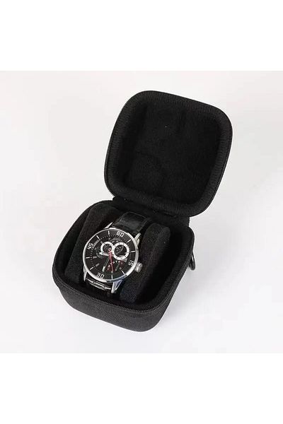 Choice 1Slot Black Watch Box Organizer Watch Display Holder For Men or Women Watch Travel Case Portable Sto