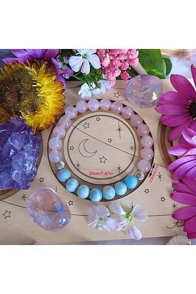 Choice MULTI 20cm 1PC/Calm and Soul Healing Bracelet Rose Quartz Beaded Bracelet Jewelry Gift