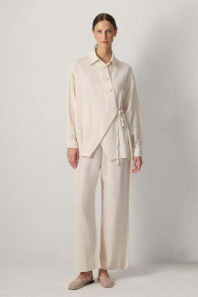 Touché Privé LACING DETAILED SHIRT PANT SET