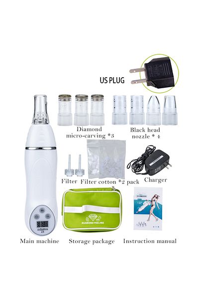 Choice US plug Micro Acne Remover Vacuum Massage Acne Removal Facial Smoothing Cleansing Skincare Drinding