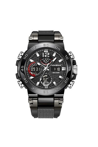 Choice all black FOXBOX Business Watch Men Fashion Diver Watch Men Top Brand Luxury Sport Waterproof Milita