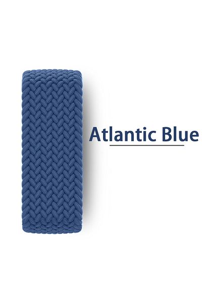 Choice S 42 44 45 46 49 mm 1Atlantic Blue Braided Solo Loop For Apple watch Band 44mm 45mm 42mm 40mm 41mm 4