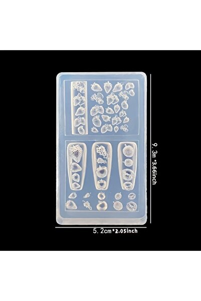 Choice AM-272 قالب أظافر على شكل فراولة وعنب ودوريان لطيف ثلاثي الأبعاد لتزيي...