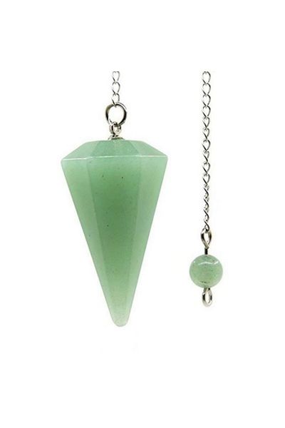 Choice Green Aventurine Natural Stone Quartz Agates Pendant Reiki Healing Cone Amethyst Charm Pendulum Pend