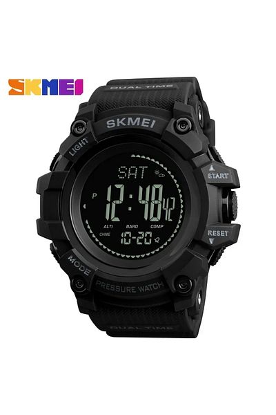 Skmei Black 1358 Altimeter Weather Tracker Waterproof Reloj Hombre Outdoor Watches Mens Pressure Com