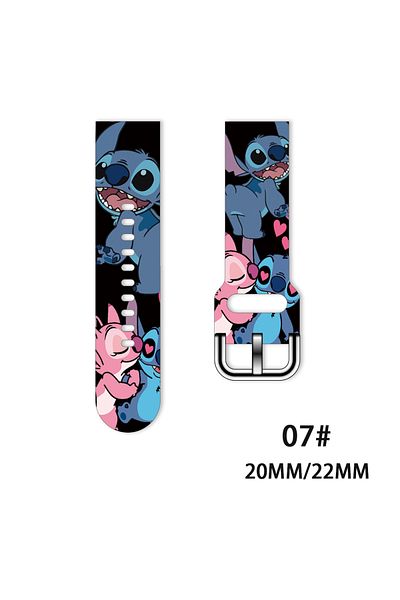Potdemiel 20mm 1 pcs 22mm 20mm Lilo & Stitch For Samsung Galaxy watch 4 classic/46mm/Active 2/3/Gear S3/amazfi