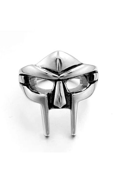 Choice gbs Vintage Goth Mf Doom Mask Adjustable Joint Ring For Men Gladiator Punk Egyptian Pharaoh Male Ope