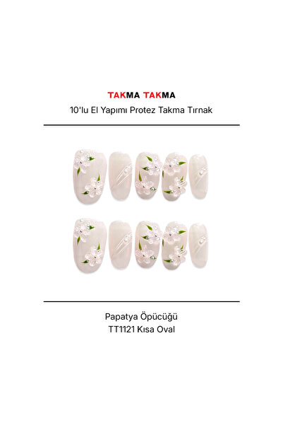 Takma Takma TT1121 - Papatya Öpücüğü - 10'lu Tekrar Kullanılabilir El Yapımı ...