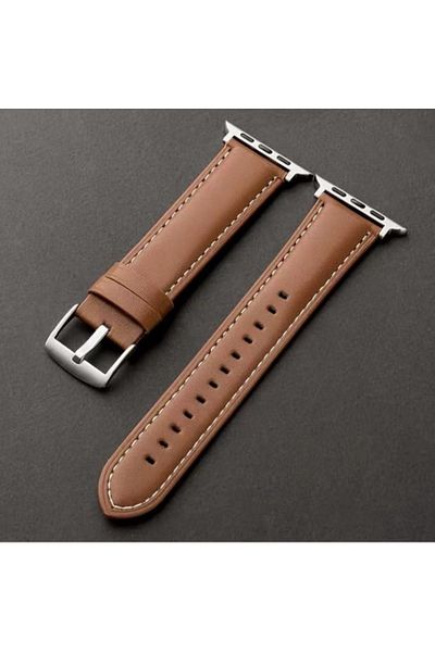 Choice 42mm44mm45mm Brown-S Leather Bands Compatible with Apple Watch 42mm 44mm Band Men Women, Vintage Wri