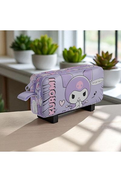 GENC DIJITAL BASKI Kuromi 2025 Year Original New Season Pencil Bag