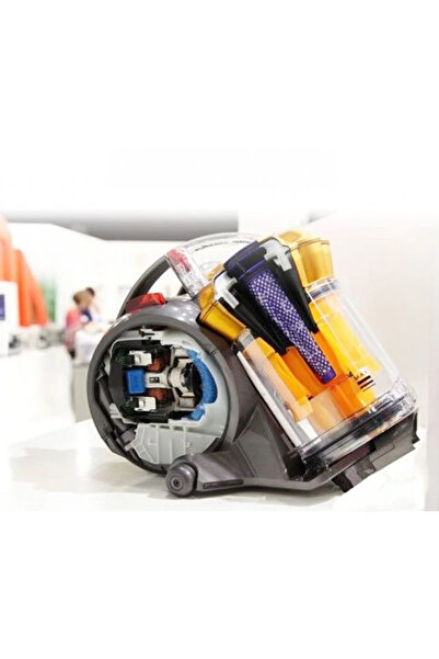 ABC Set de 2 filtre și o perie pentru aspiratorul Dyson, albastru închis/galben