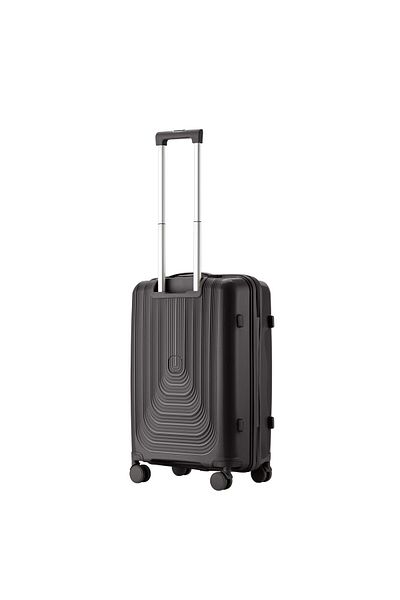 Senator Unisex Hard Case Carry On Luggage Lightweight PP Trolley Luggage |3-Digit Combination KH1009-Black