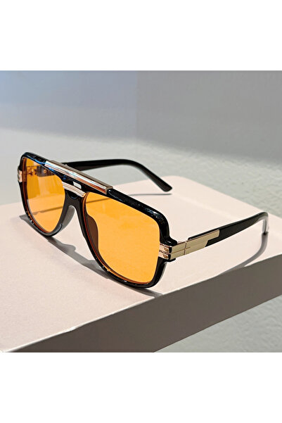 Choice as picture shows black-orange KAMMPT Vintage Pilot Sunglasses Men 2025...