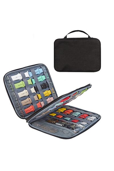 Choice black Watch Band Organizer Case Travel Smart Watch Wriststrap Storage Bag Multifunction Portable Org