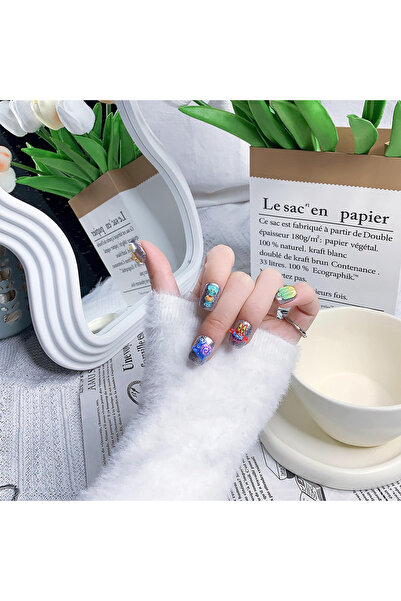 Takma Takma S Beden 10'lu Renkli Kısa Balerin TT1122 Tekrar Kullanılabilir Pr...