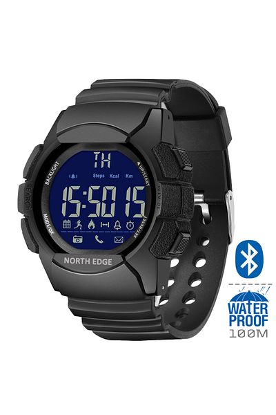 Choice Black Men's Watch Military Water Resistant 100M NORTH EDGE Sport Watch Army Led Digital Wrist Stopwa