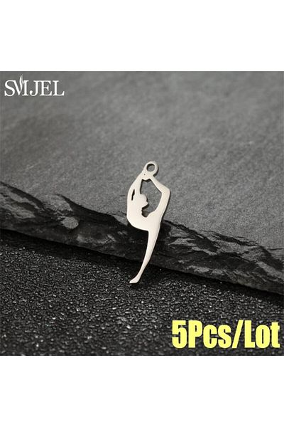 Choice 518S 5pcs/lot Multiple Style Sports Charms for DIY Fitness Lovers Ornament Gymnastics Yoga Running P