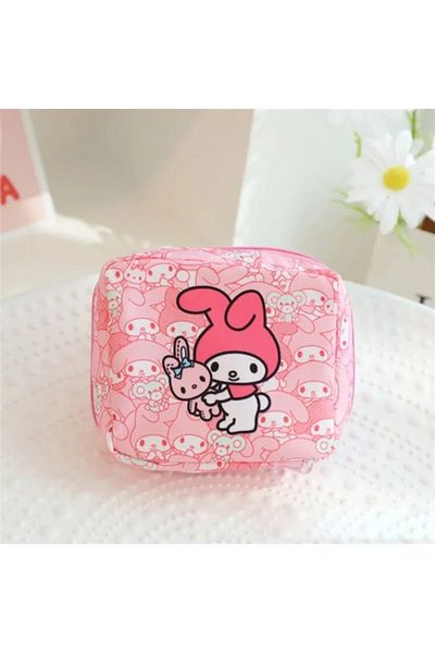 Miniso 1pcs My Melody Kawaii Cartoon Kuromi My Melody Hello Kitty Menstrual Bag Cute Girly Purse Portable H