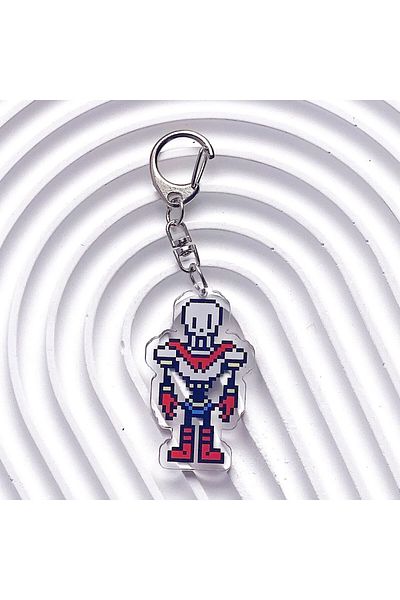 Choice 5cm 16 UNDERTALE Pixel Games Sans Acrylic Keychain Accessories Bag Charm Cute Cartoon Backpack Penda