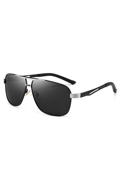 Choice Silver New Men's Sunglasses UV Protection Sunglasses Night Vision Driving Glasses Polarized Color Ch