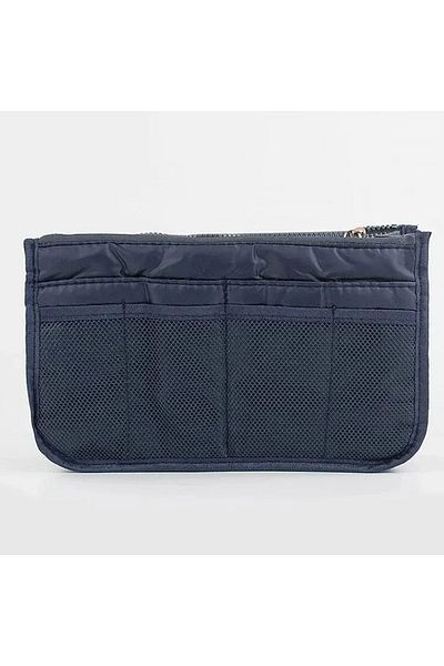 Choice 29x17.5x8.5cm Dark Blue Organizer Insert Bag Women Nylon Travel Insert Organizer Handbag Purse Large