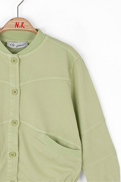 nk kids Nk Ki̇ds 38565 Girl's Green Linden Jacket