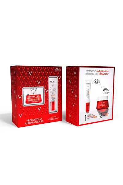 Vichy Set complet anti-rid pentru ingrijirea tenului, LIFTACTIV B3 CREMA DE DÍA ANTIMANCHAS SPF50, 2 buc