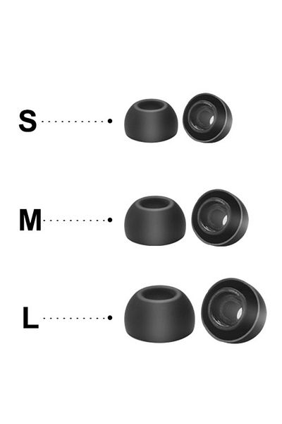 Choice Black 3 Pairs Ear Tips for Airpods Pro Noise Reduction Silicone Earbuds Ear Pads Earplug Cover for A