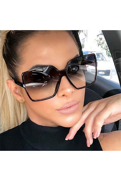 Choice Double Grey Women's Sunglasses UV400Fashionable Protection for Women Girls Driving Sunshade Goggles