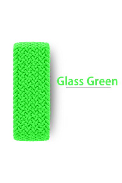 Choice M 42 44 45 46 49 mm 8glass green Braided Solo Loop For Apple watch Band 44mm 45mm 42mm 40mm 41mm 46m
