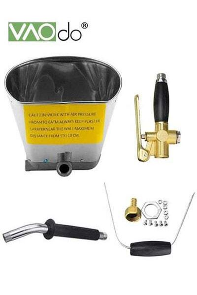 VAODO 4 Jet Cement Mortar Sprayer Stucco Spray Pneumatic Cement Mortar Concrete Cement Sprayer