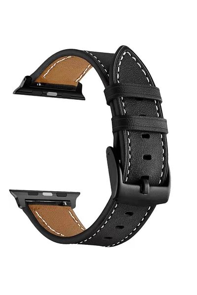 Choice 42mm44mm45mm Black-B Leather Bands Compatible with Apple Watch 42mm 44mm Band Men Women, Vintage Wri