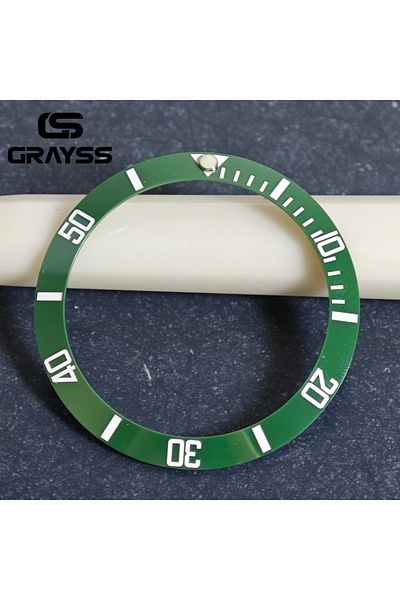 Choice green1 GRAYSS 38mm Ceramic For 40mm SUB Watch Case Alloy Watch Bezel Insert Ring Slope NH35 NH34 GM