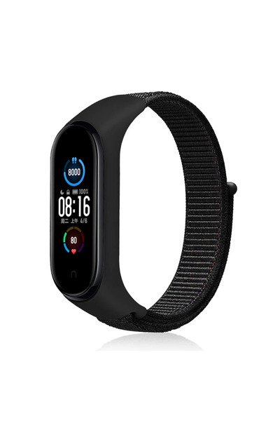 Choice For Mi band 7 black 10 Nylon loop For Mi Band 7 4 3 5 6 smartwatch Wri...