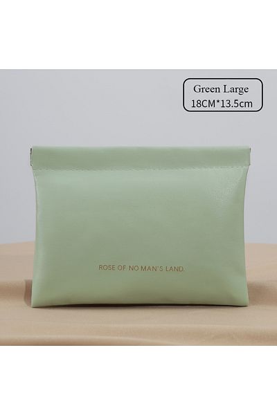 Choice Green Large 2025 Closed Bullet Bag Mini PU Earphone Storage Bag Candy colored Coin Bag Zero Wallet L