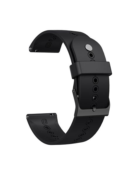 Choice 22mm A1 For Suunto 5/9 Peak Silicone Watch Band - Quick Release Sports Bracelet, 22mm Breathable Str