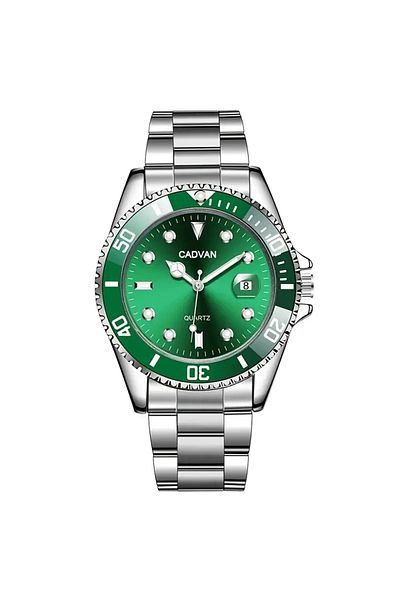 Choice green Fashion Watch Casual Clock Montre Homme Business Men Quartz Watch Calendar Green Water Wok Gho