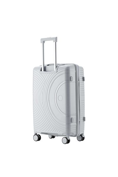 Senator Unisex Hard Case Large Luggage Lightweight PP Fashion Trolley Luggage | 360°Degree| KH1010 Grey