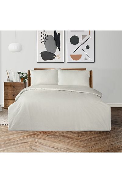 Altınbaşak Freesia Double Ranforce Duvet Cover Set Ecru (3 Pieces) Double Duvet Cover Set