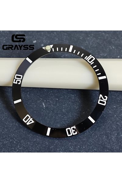 Choice black1 GRAYSS 38mm Ceramic For 40mm SUB Watch Case Alloy Watch Bezel Insert Ring Slope NH35 NH34 GM