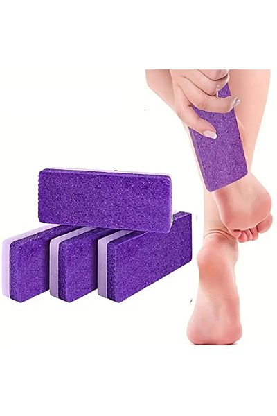 Choice PURPLE 2PCS Foot Pumice Stone Foot File Callus Dead Skin Remover Foot Heel Scrubber Smooth Feet In S