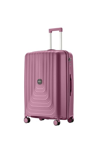 Senator Unisex Hard Case Large Luggage Lightweight PP Trolley Luggage |3-Digit Combination KH1009-Purple