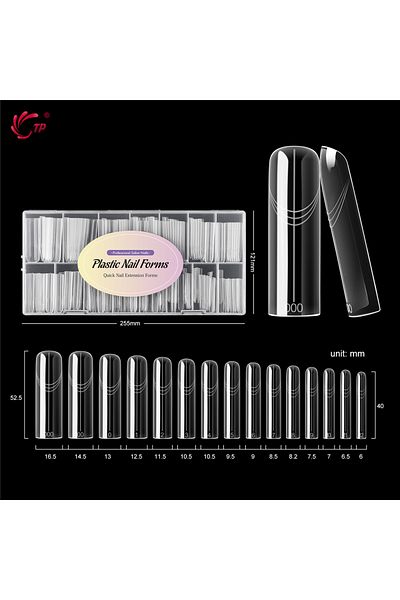 Choice D-150pcs TP 150pcs Dual Forms Nails Widen Quick Building UV Gel Mold Full Cover Nail Extension Forms