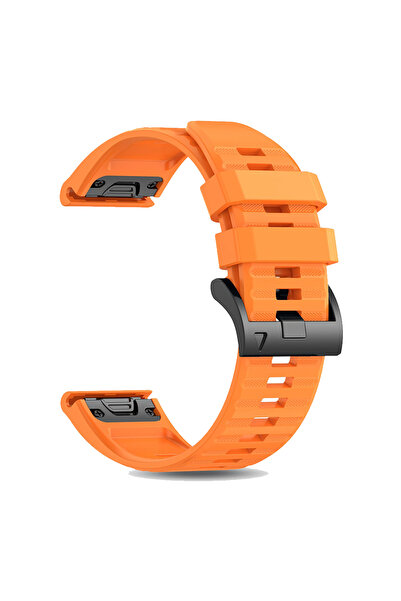 Choice18 سوار ساعة QuickFit برتقالي اللون مقاس 26 مم لساعات Fenix8 (47 مم، 51...