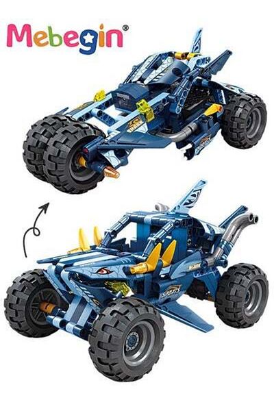 MEBEGIN 2 in 1 Transforming Car Toys, Racing Car Building Block Set, Deformation Race Car Building Toys