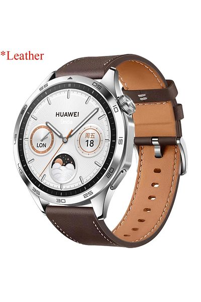 CAOWTAN 22mm Universal Dark brown 22mm 20mm Premium Leather Strap For HUAWEI WATCH GT 5 46mm 5Pro GT 3 GT2 P