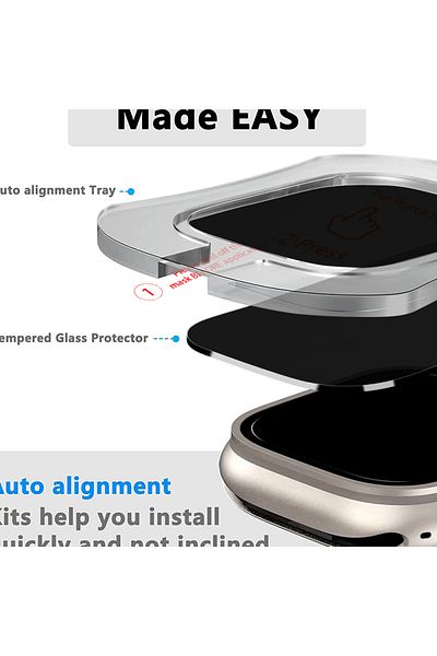 Choice 3PCS Series Ultra 49mm Privacy Tempered Glass Screen Protector for Apple Watch Ultra HD Clear Film A