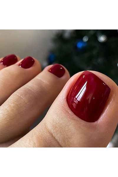 Choice Red ARTAUG 24PCS Short Square Wine Red Solid Full Cover Full Cover Fake Nail Set Cheap Nails Summer