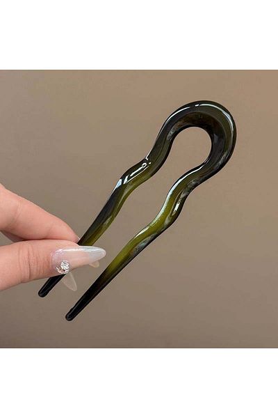 Choice 04 U-Shaped Hair Fork Fashion Tortoiseshell Acetate Hairpin Geometric Design Headwear Hair Sticks Wo